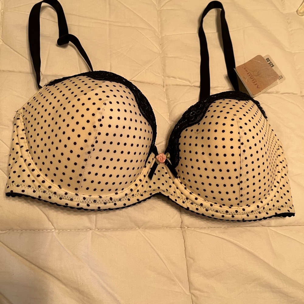 Affintias intimates bra 34d polka dot